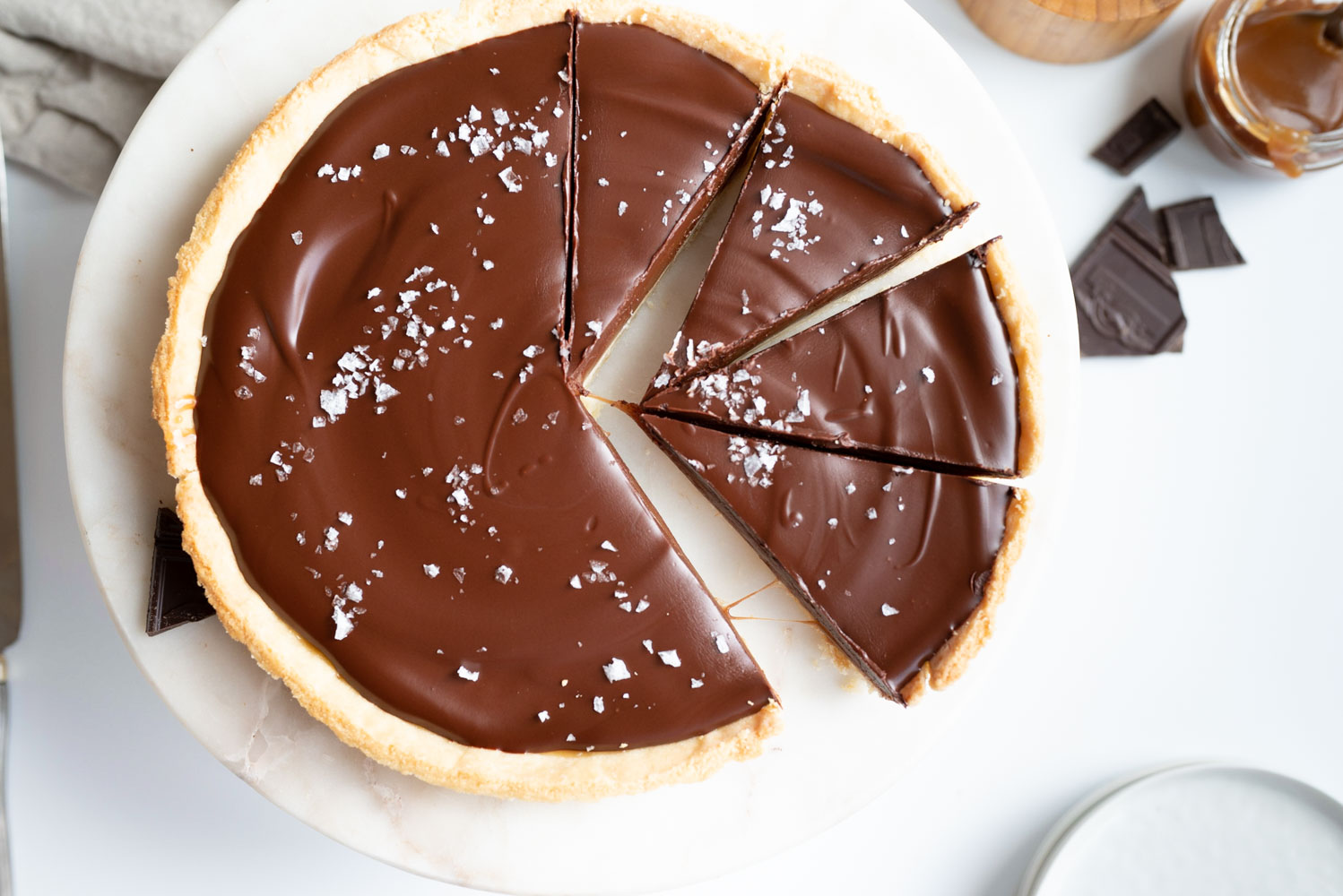 Salted Caramel Chocolate Tart Just Desserts Bakehouse