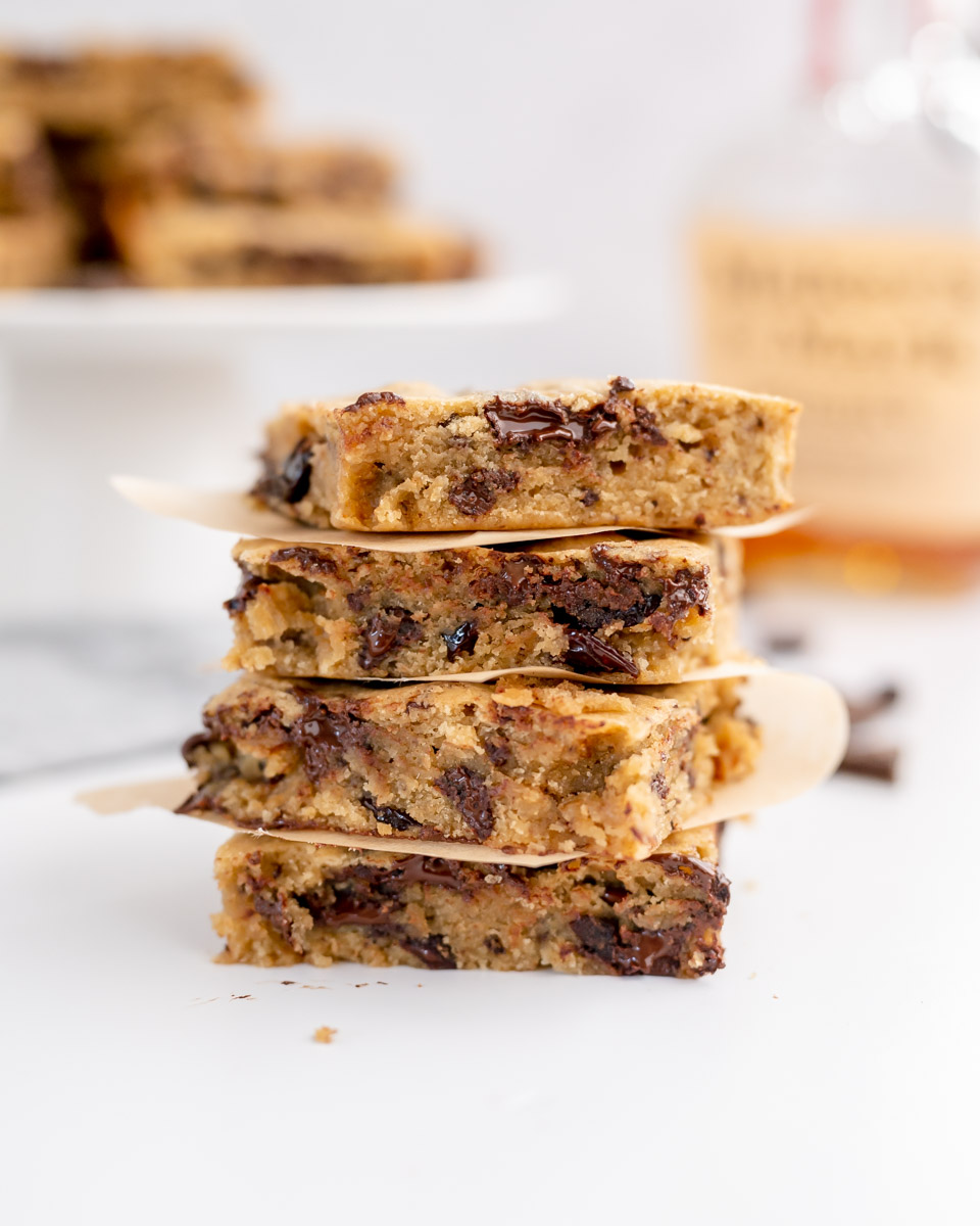 Chocolate Cherry Bourbon Blondies Just Desserts Bakehouse